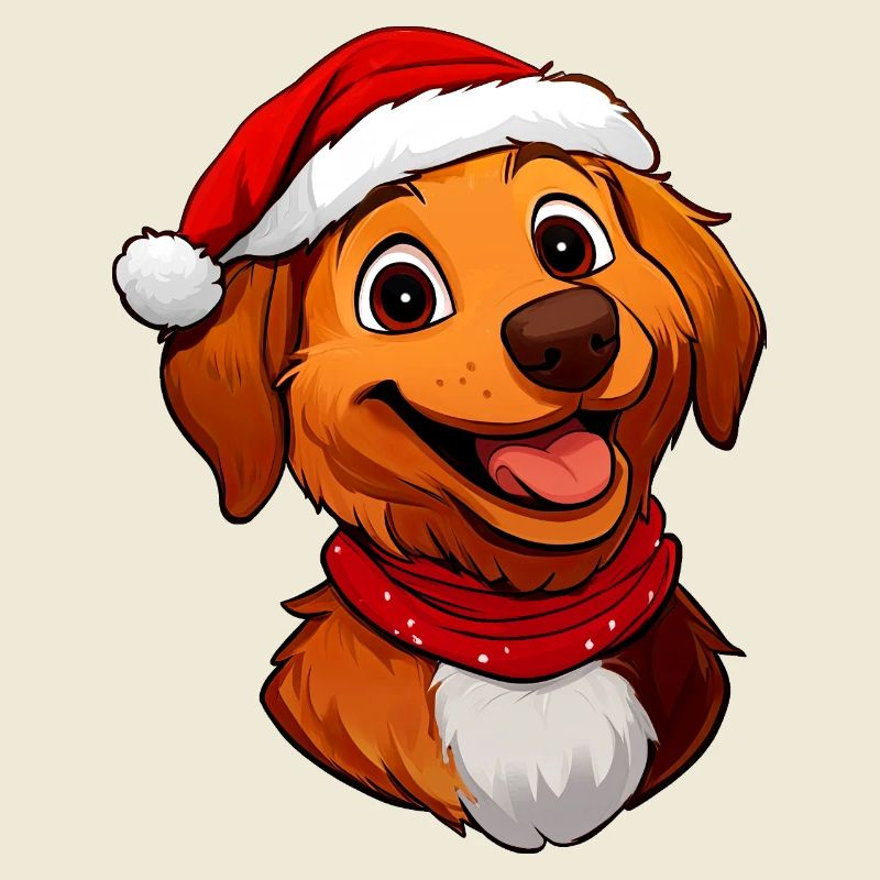 Hund Weihnachtsmann
