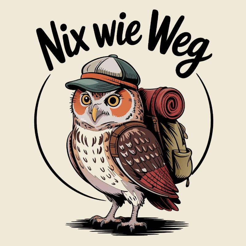 Waldabenteuer Eule mit Rucksack