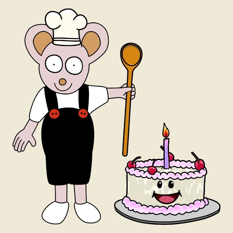 Maus Bäcker Konditor Torte Geburtstag Geschenkidee