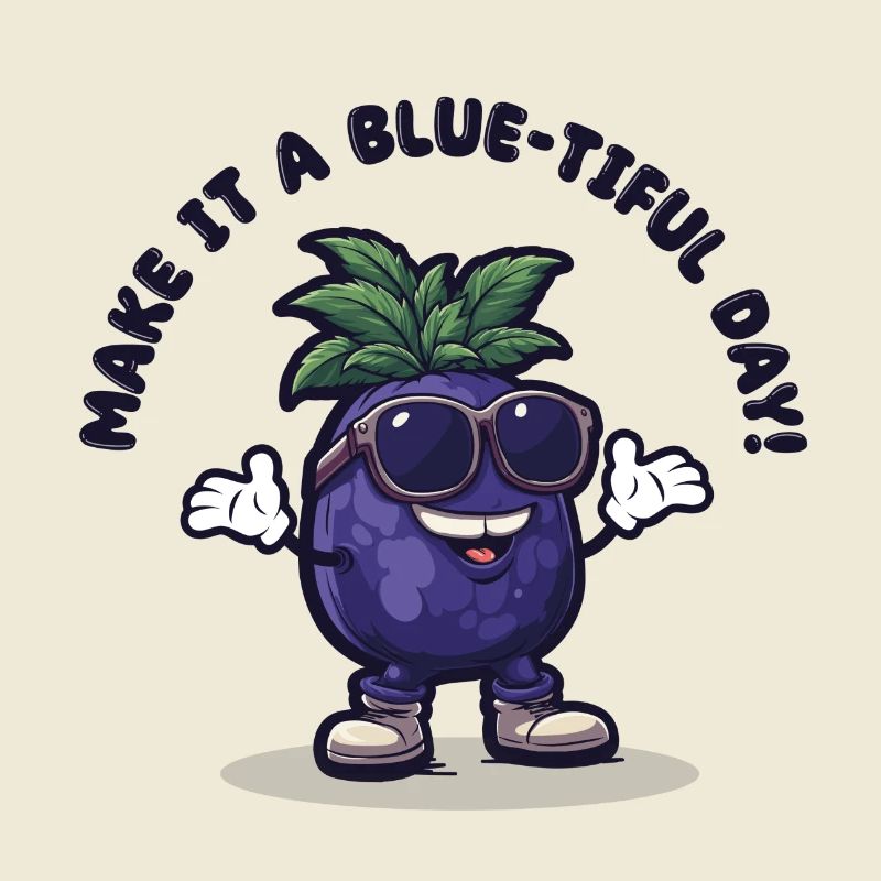 Freche Blaubeere - Make it a Blue-tiful Day