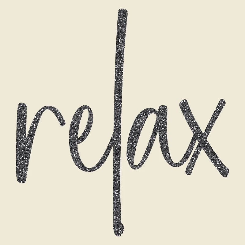 Black sparkle "relax"