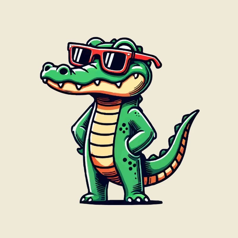 Crocodile Comic Cool