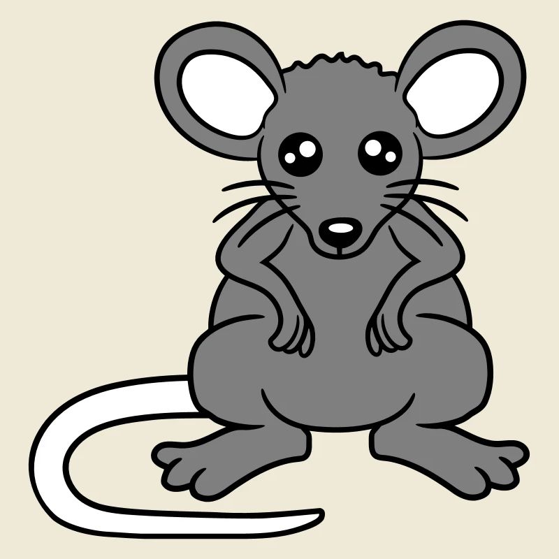 Mouse Mouse Cute Little Rat Rodent Friendly