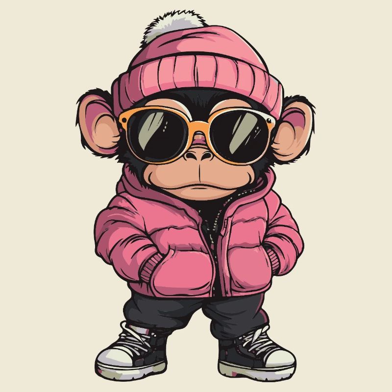 Singe Bande dessinée cool