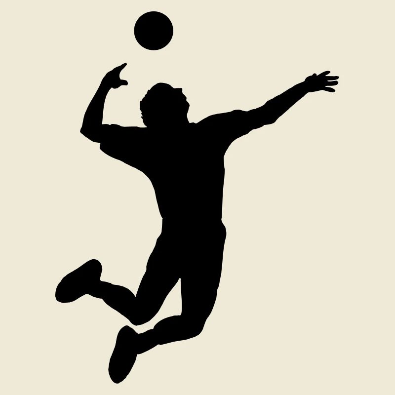 Volleyball gesprungen Schlag oder Service