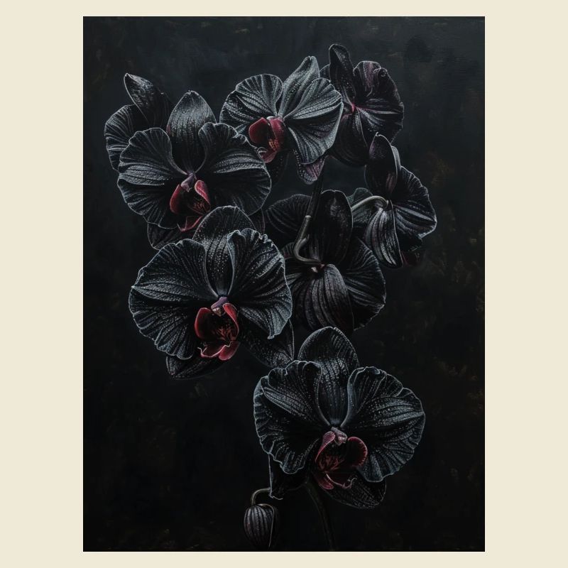 Black Gothic Orchids