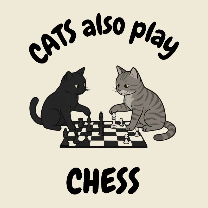 Cat also play chess