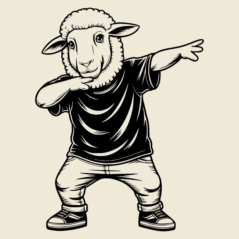 Dabbing Sheep