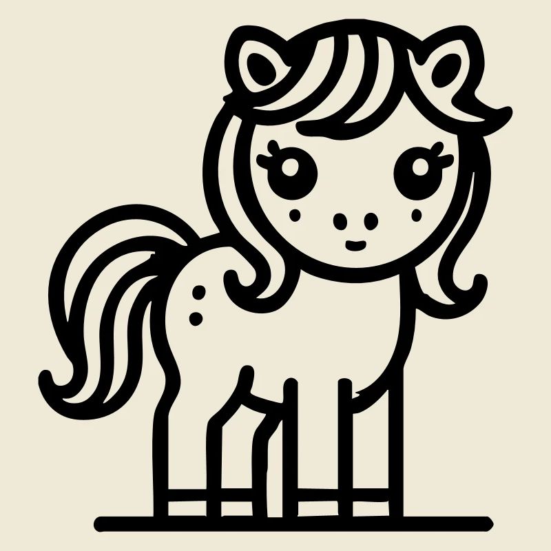 Süßes Pony Pferd Pferdchen