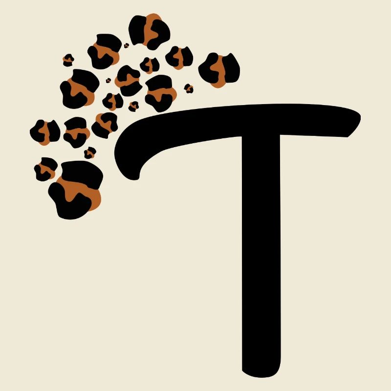 Letter t leopard patterns