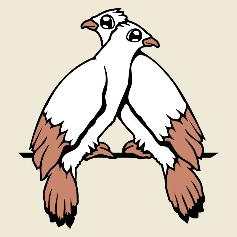 2 Doves Birds Two Friends Sat Cable Pair