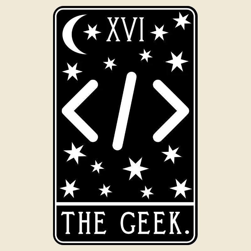 Programmierer Tarotkarte - Code für Entwickler von Programmier-Geeks