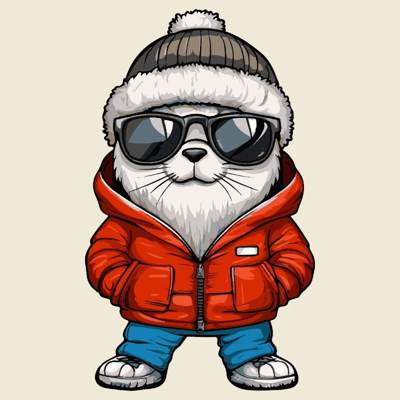 Seal Animal Cool Comic