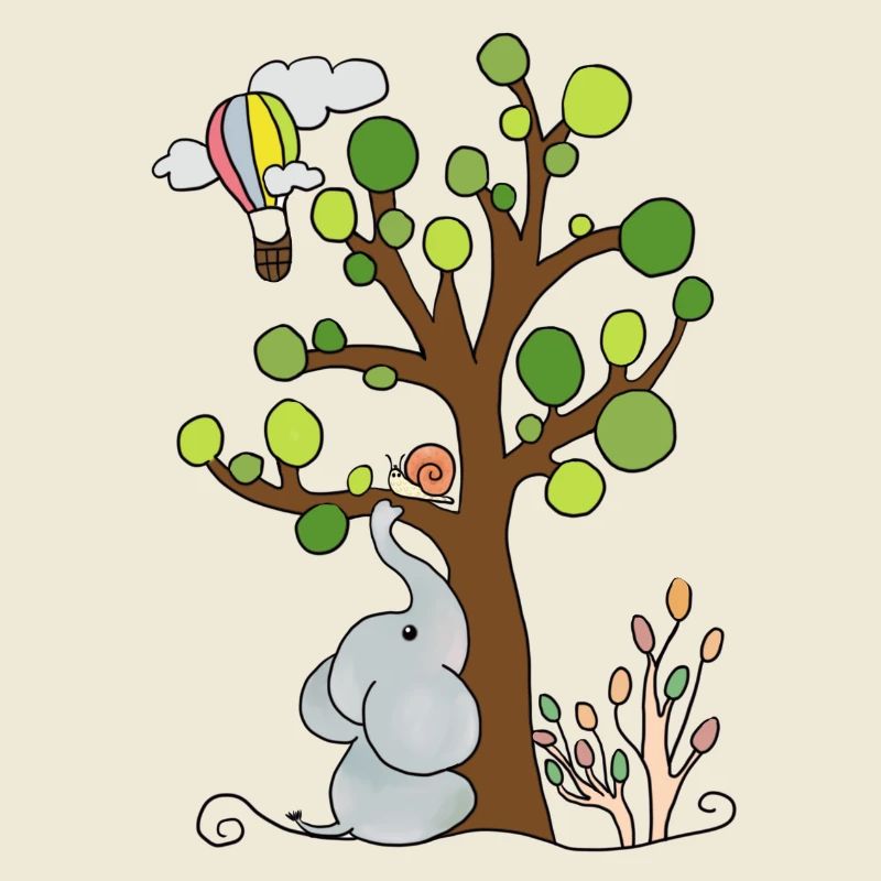 Elefant unterm Baum