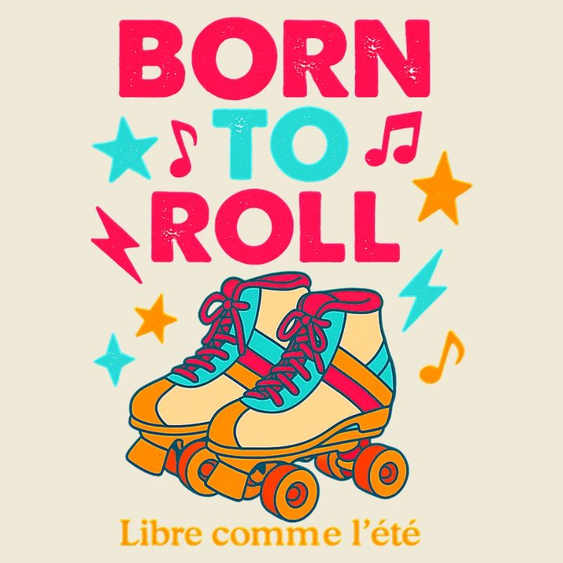Skateboard and retro musical pattern