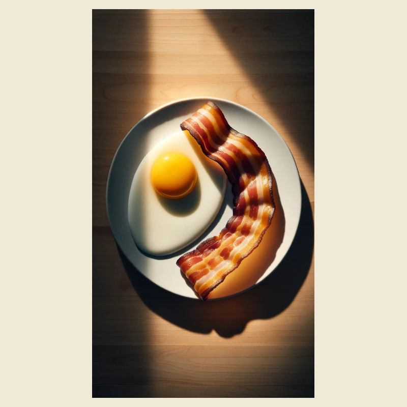 Speck und Eier