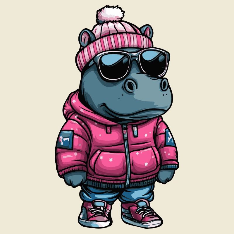 Nilpferd Winter