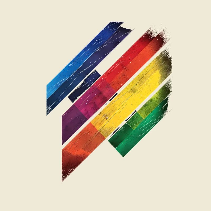 Abstraktes Regenbogen Pride Tornado Design - Lebendig