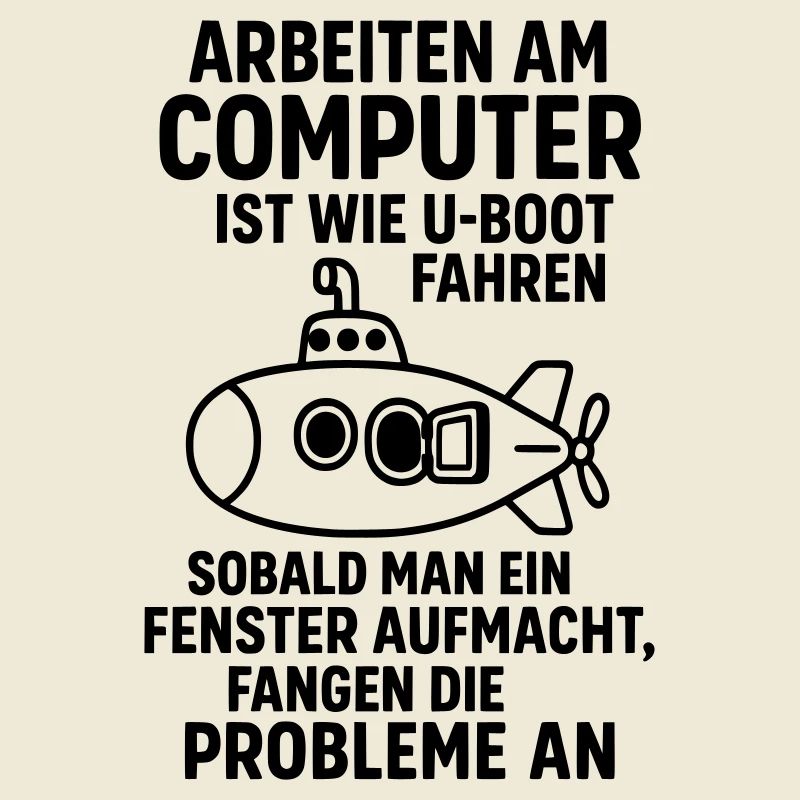 Computer Joke Problems Open Window Submarine