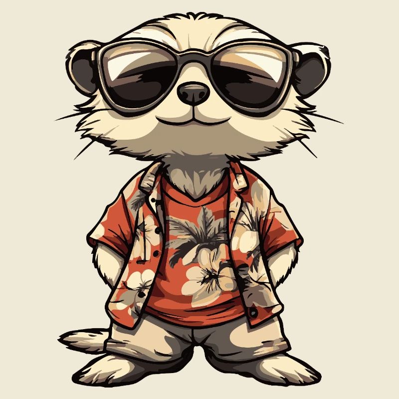 Vacances de bande dessinée de suricate