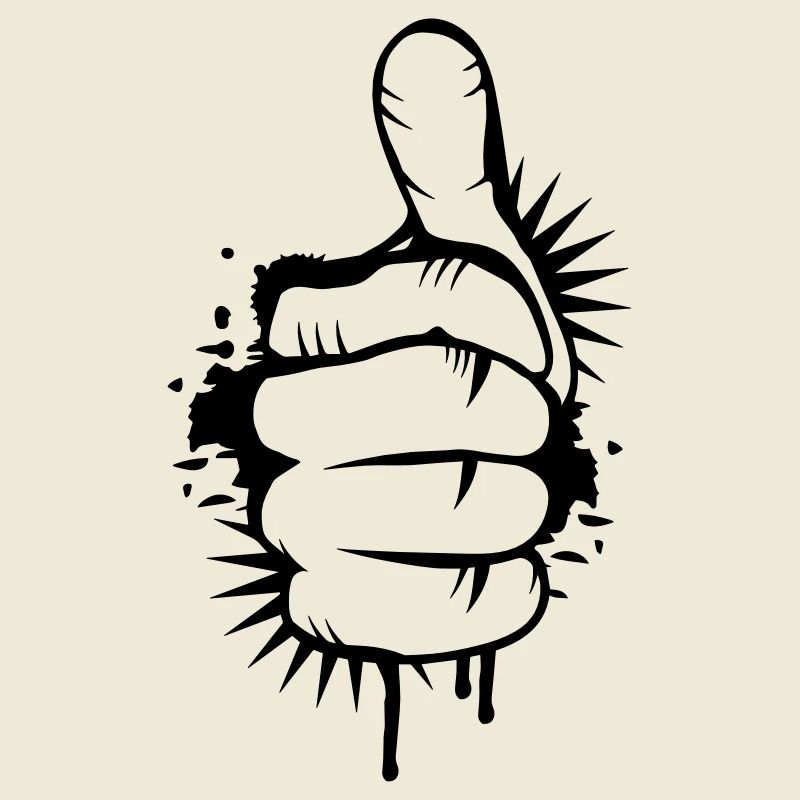 Hand with thumb up