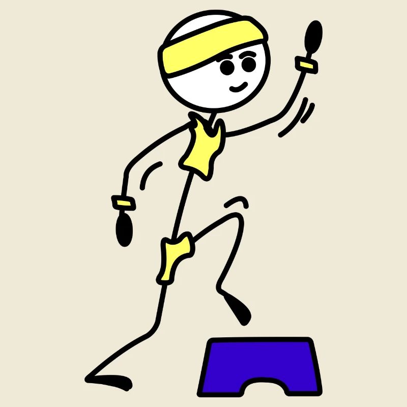 Schritte oder Aerobic Mädchen Trainingsübung