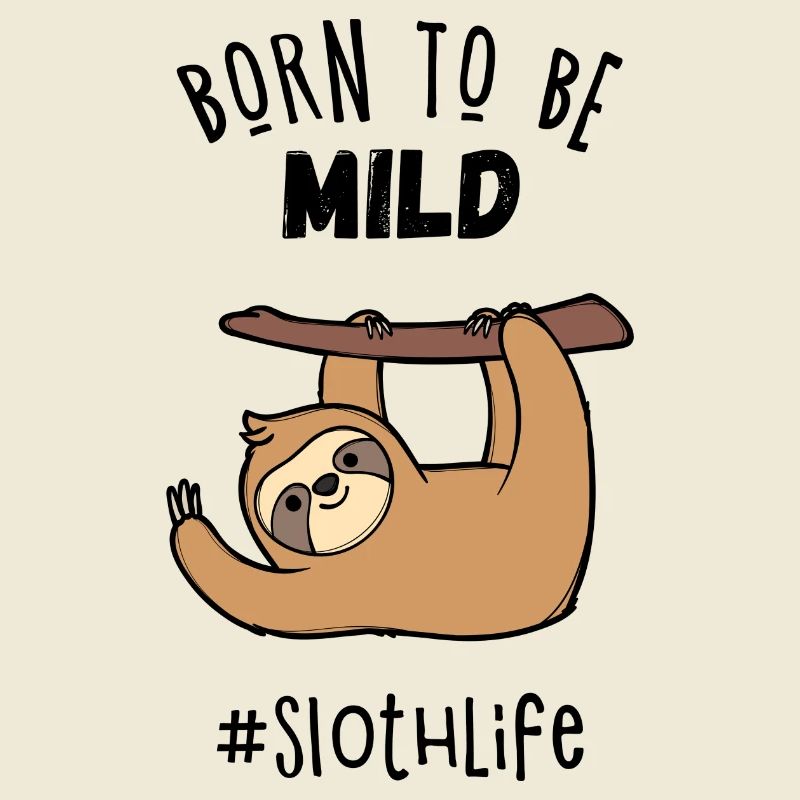 Jungle Cool Statement Sloth Jungle Mammal