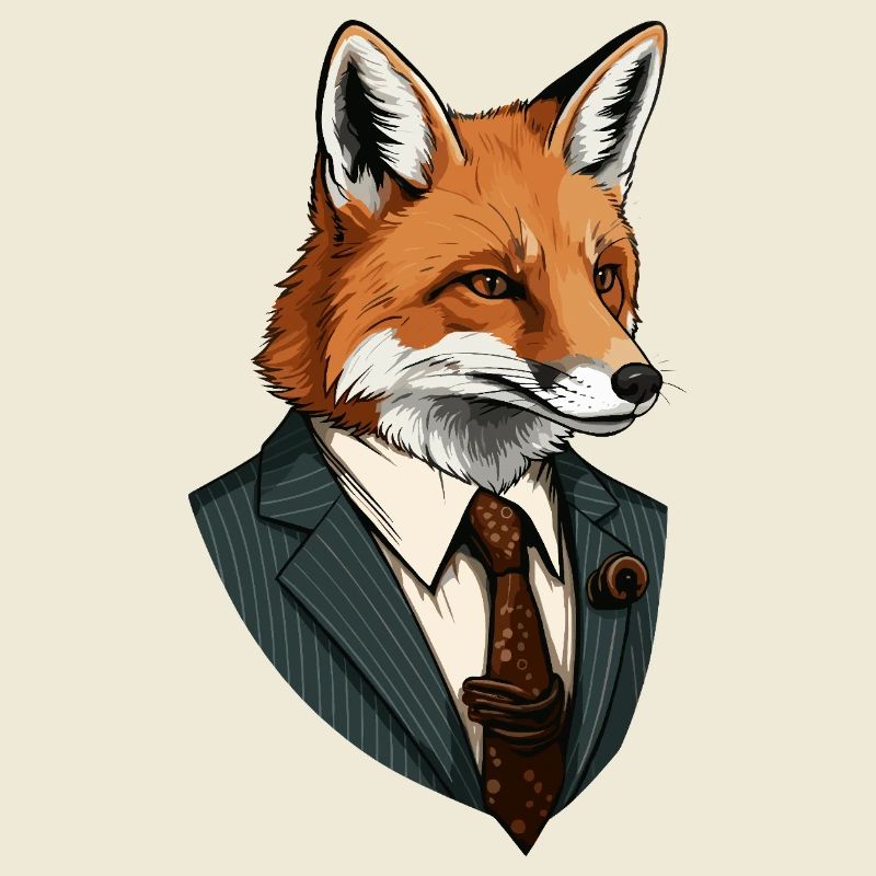 Fuchs im Anzug