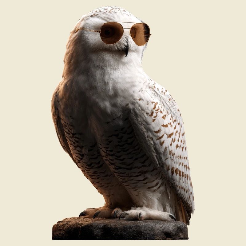 Schneeeule Weiße Eule Kauz Uhu Owl Schnee Eulen