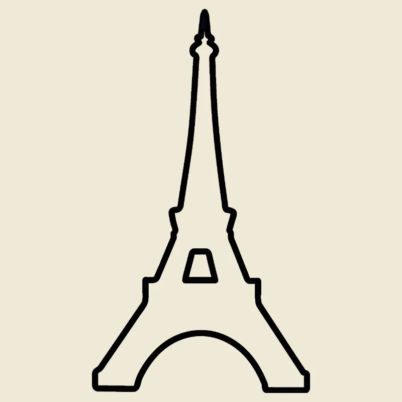 Tour Eiffel Paris monument minimaliste