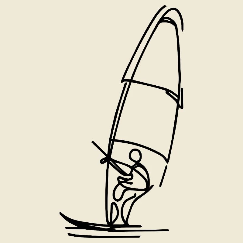 Windsurfer Drawing