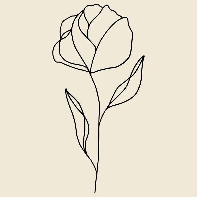 Blume gezeichnet