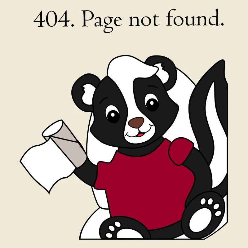 Stinktier Pixie 404 Page not found