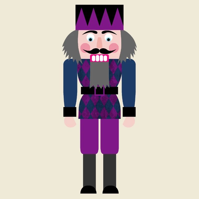 Nutcracker Diamond Rhombs Pattern Christmas Xmas