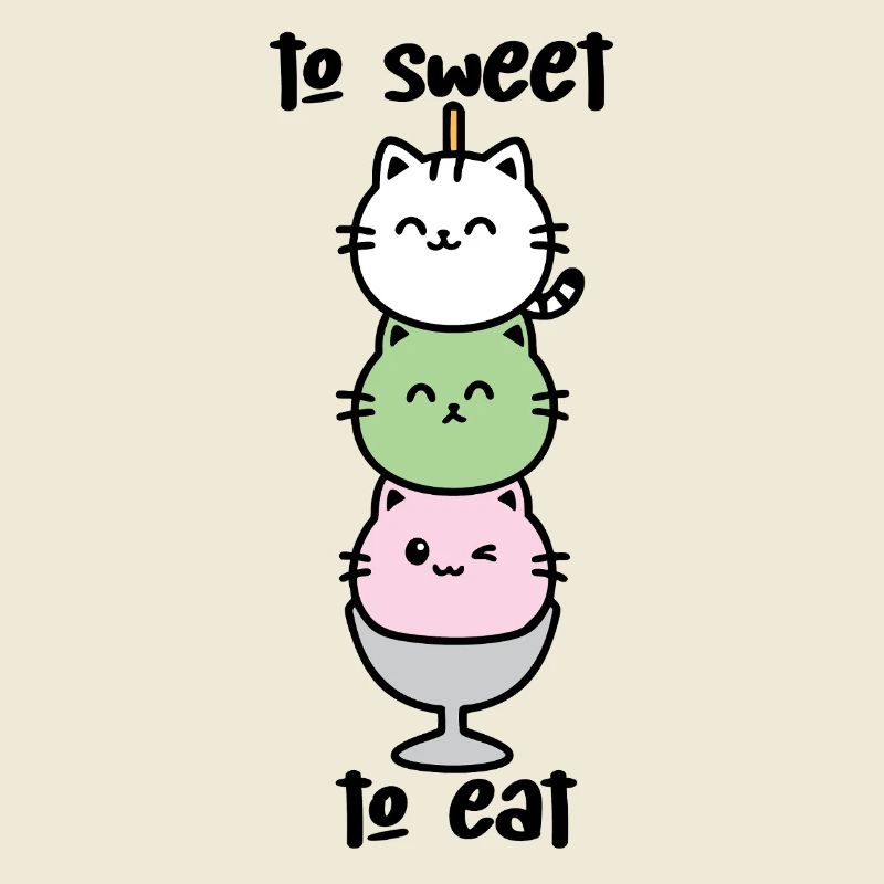 Katzen-Turm Eiscreme Stack