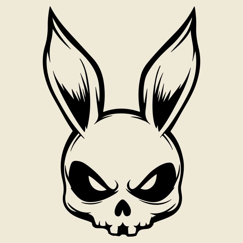 Hase Skelett Skull