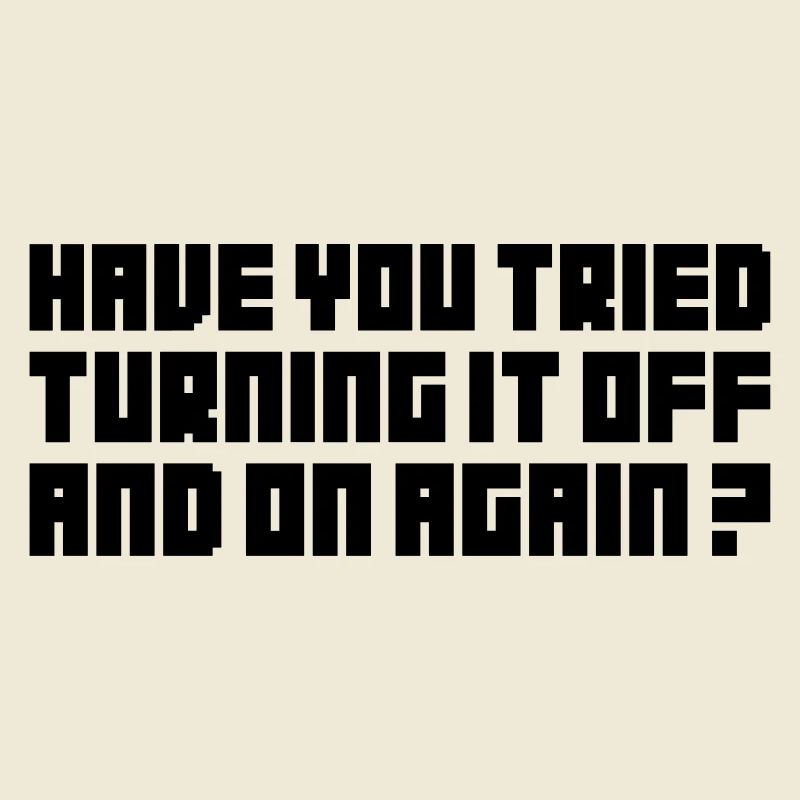 Turning It Off – Nerdiges Computer Statemen