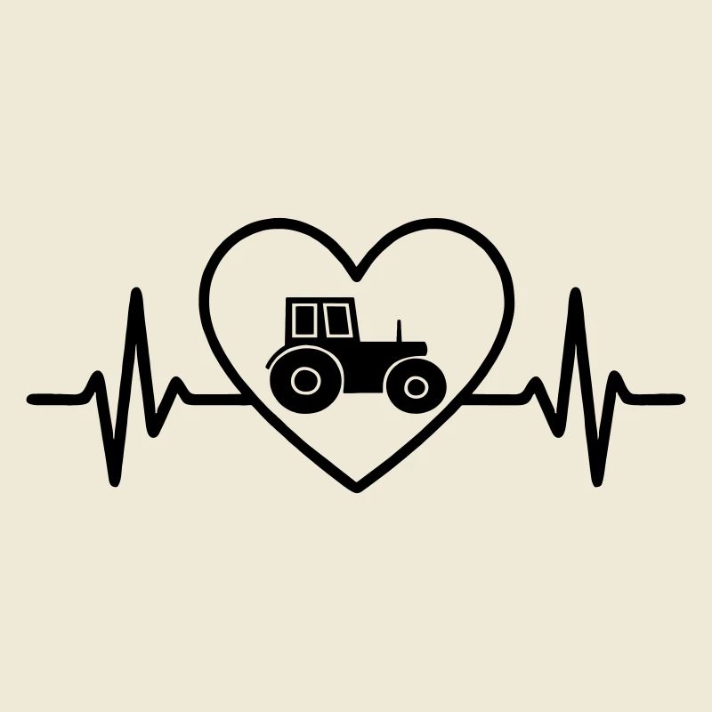 Farmer Tractor Heart