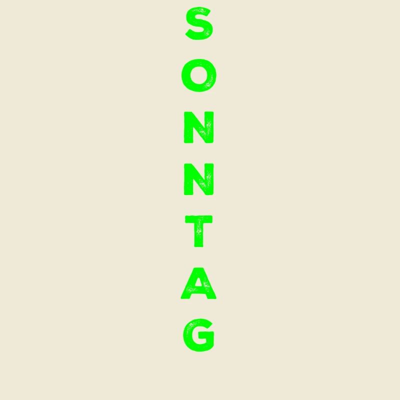Dimanche - vert