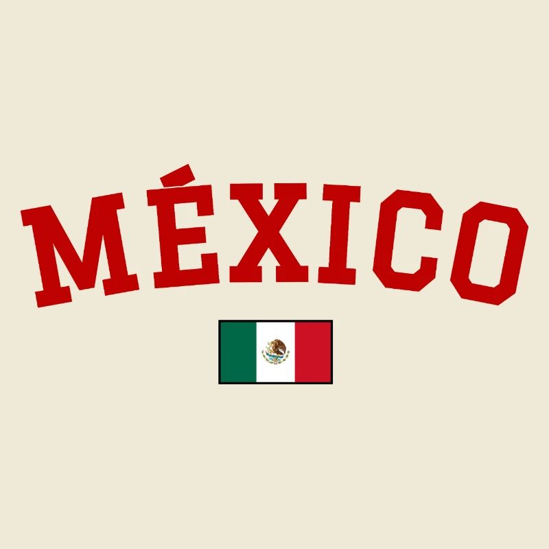 Mexiko Flagge Design Rot