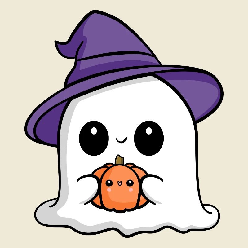 Chibi Halloween Ghost | Cute ghost design