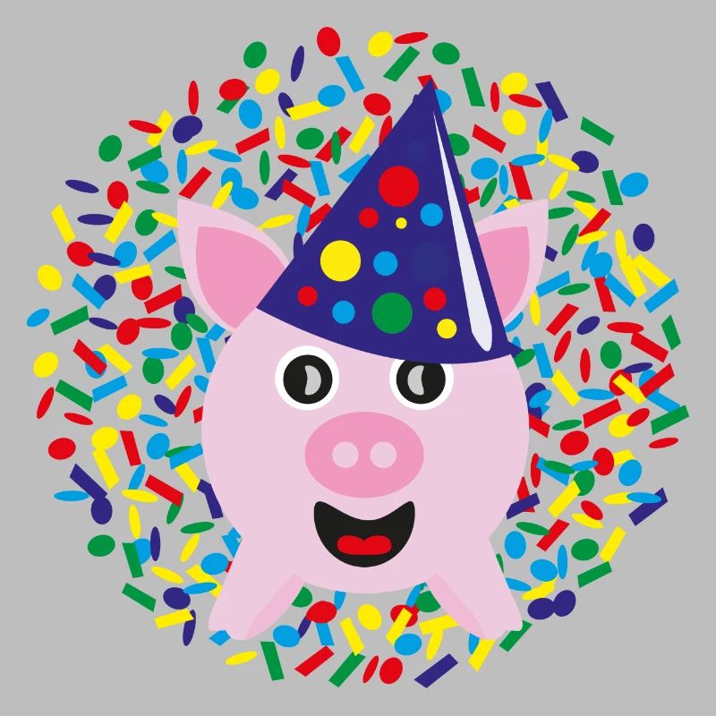 Glücksschwein zu Silvester, Neujahr oder Karneval.