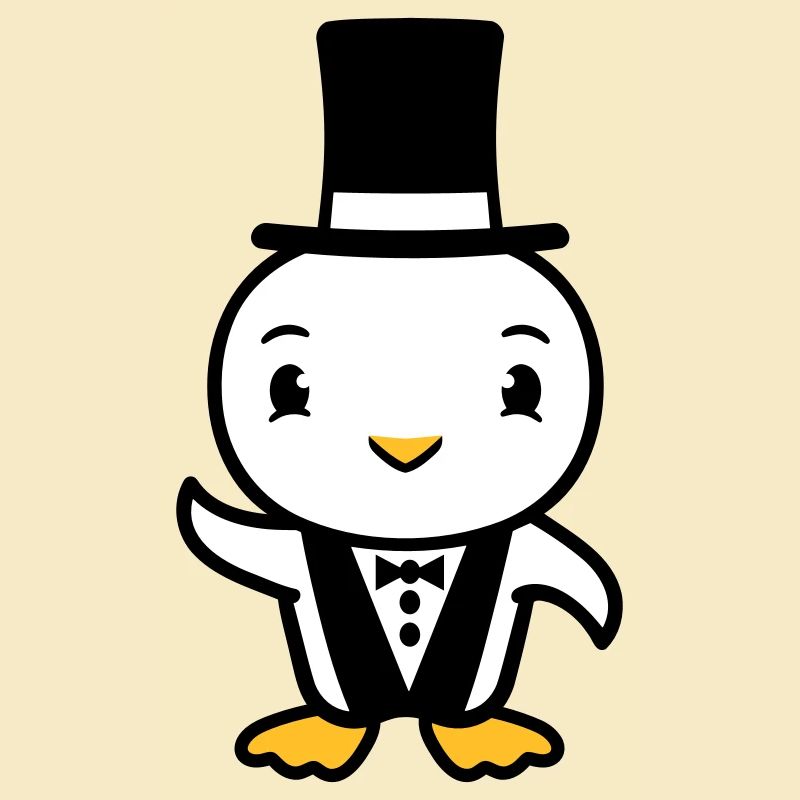 Bird Husband Top Hat Suit Wedding Rich