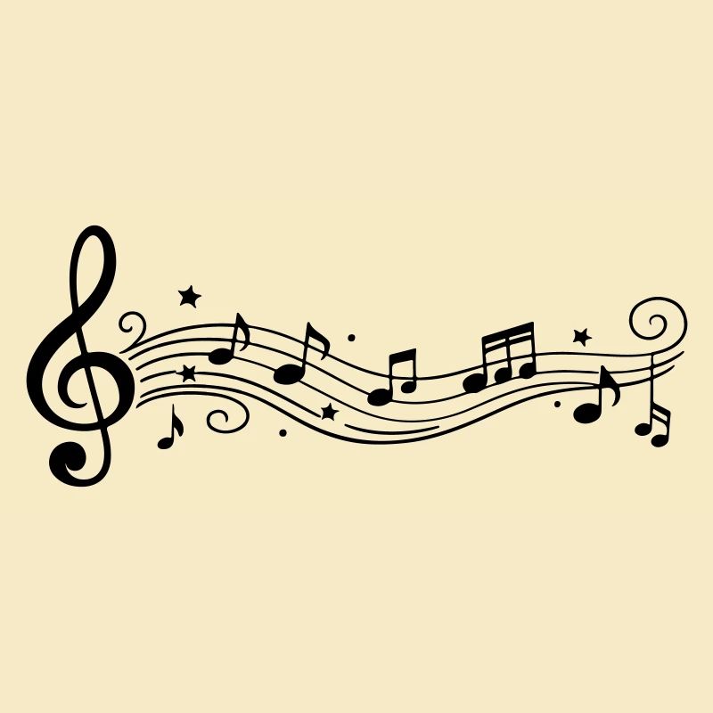 Notes musicales Clés de mélodie