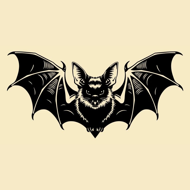 Bat Gothic Illustration