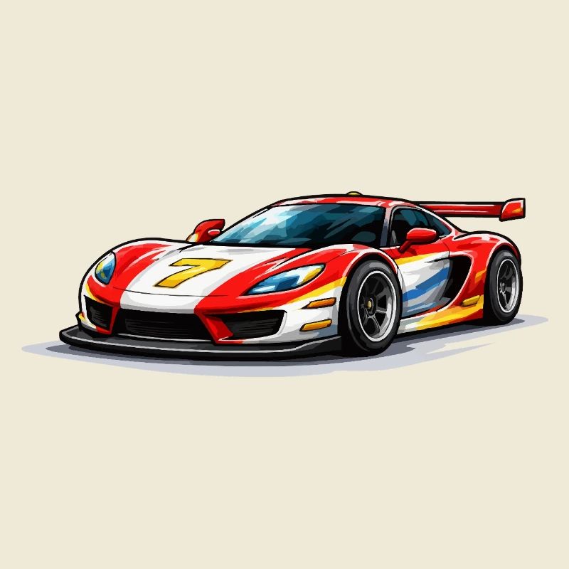 Graphismes de voitures de course de style vitesse