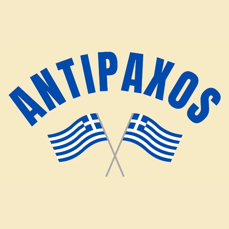 Drapeaux grecs Antipaxos