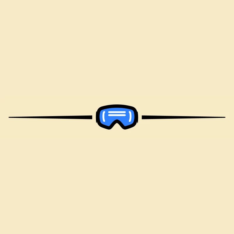 Ski Goggles Icon Line