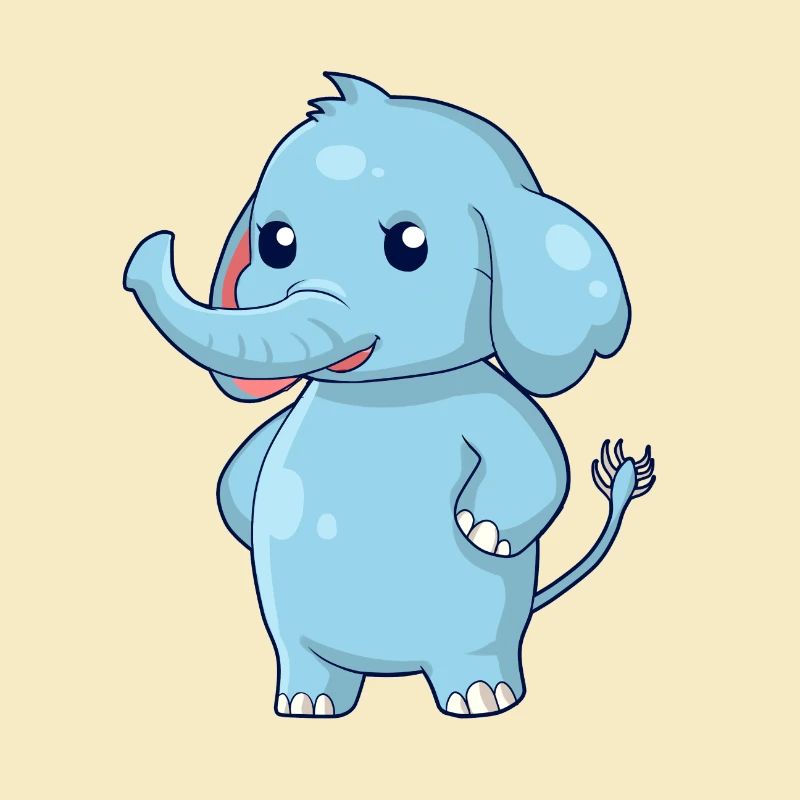 Standing elephant
