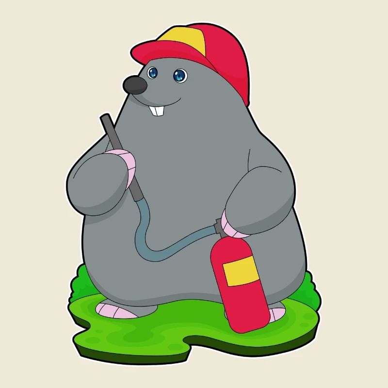 Mole Firefighter Fire Extinguisher